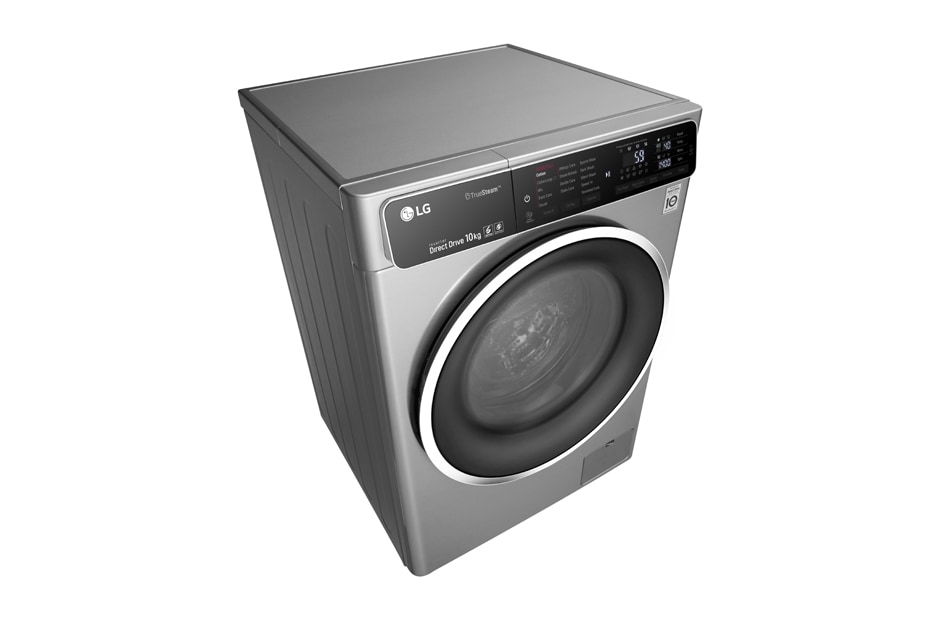 LG غسالة إل جي TurboWash لون فضي فولاذي سعة 10 كجم, FH4U1JBSK6, thumbnail 7